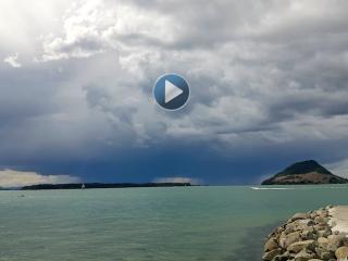 Tauranga Sunday storm caught on time lapse
